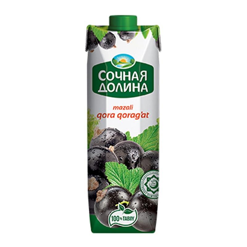 Купить: Нектар Сочная Долина Чёрная смородина 1л – по самой низкой цене ...