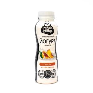 Йогурт питьевой Panda Milky персик 1% 330г