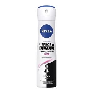 Дезодорант-антиперспирант Nivea Невидимая защита для черного и белого спрей женский 150мл