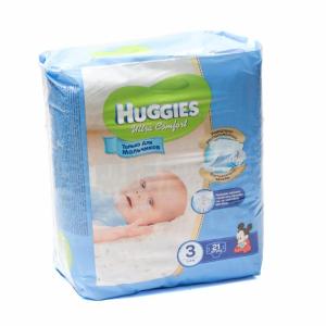 Подгузники Huggies ultra comfort Только для мальчиков 3 (5-9кг) 21шт