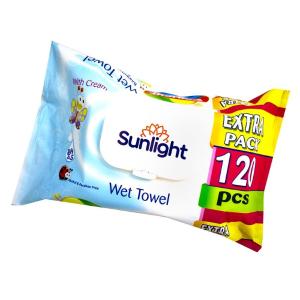 Nam salfetkalar Sunlight Wet Towel 120dona