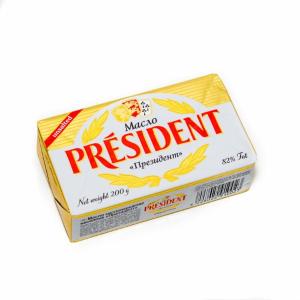 Сливочное масло President 82% 200г