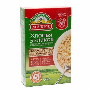 Хлопья Makfa 5 злаков 400г