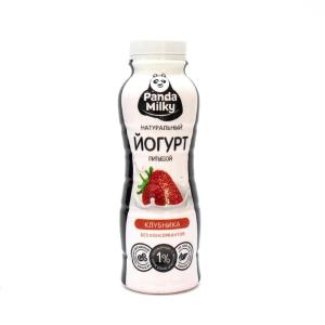 Йогурт питьевой Panda Milky клубника 1% 330г