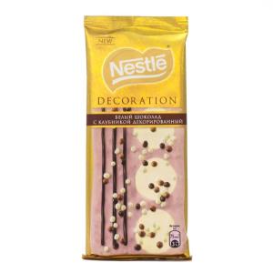 Шоколад Nestle decoretion клубничный 85г