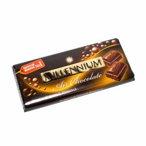 Шоколад Millennium чёрный пористый 90г
