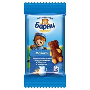 Бисквит Барни молочный 30г