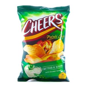 Чипсы Cheers сметана и зелень 65г