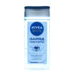 Dush uchun gel Nivea Zaryad Chistoti erkaklar uchun 250ml