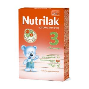 Смесь Nutrilak 3 детское молочко c 12м 350г