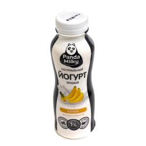 Йогурт питьевой Panda Milky банан 1% 330г