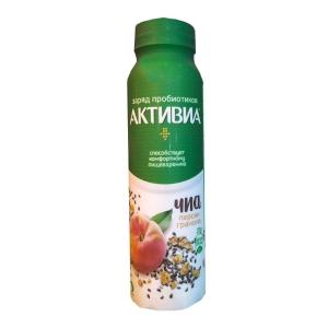 Йогурт пит.Активиа Персик-Чиа-Гранола270г