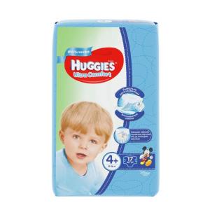 Подгузники Huggies ultra comfort Только для мальчиков 4+ (10-16кг) 17шт