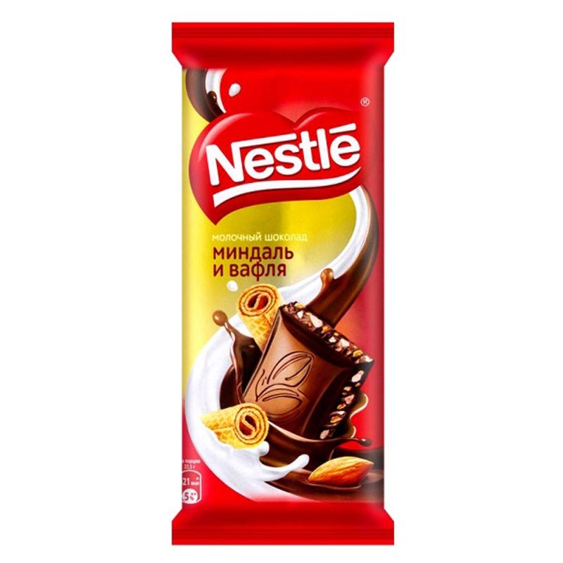 Nestle шоколад молочный 82 гр