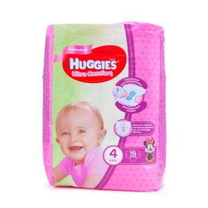 Tagliklar Huggies Ultra Comfort Faqat qizbolalar uchun 4 (8-14kg) 19dona