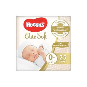 Tagliklar Huggies Elite Soft 0+ (3,5kg gacha) 25dona