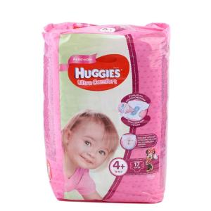 Tagliklar Huggies Ultra Comfort Faqat qizbolalar uchun 4+ (10-16kg) 17dona