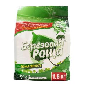 Kir yuvish kukuni Beryozovaya Rosha, qo'lda yuvish uchun 1,8kg