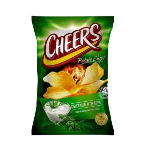 Чипсы Cheers сметана и зелень 30г