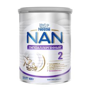 Смесь NAN Гипоаллергенный 2 Optiproс 6м 400г