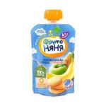 Пюре ФрутоНяня яблоко банан груша с печеньем с 6м 90г