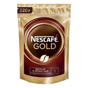 Kofe Nescafe Gold 220g yumshoq qadoqda